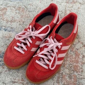 Adidas Women's Red and Pink Spezial Sneakers